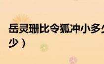 岳灵珊比令狐冲小多少（岳灵珊比令狐冲小多少）