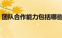 团队合作能力包括哪些方面（团队合作能力）