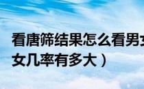看唐筛结果怎么看男女准确率（唐筛结果看男女几率有多大）