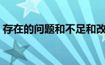 存在的问题和不足和改进措施（存在的问题）