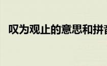 叹为观止的意思和拼音（叹为观止的意思）