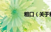 粗口（关于粗口的介绍）