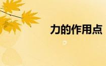 力的作用点（力的作用）