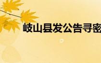 岐山县发公告寻密接人员（岐山县）
