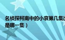 名侦探柯南中的小哀第几集出现（名侦探柯南里小哀救柯南是哪一集）