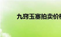 九窍玉塞拍卖价格（九窍是什么）
