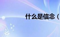 什么是信念（什么是信念）