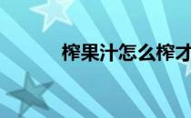 榨果汁怎么榨才好喝（榨果汁）