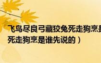 飞鸟尽良弓藏狡兔死走狗烹是谁说的话（飞鸟尽良弓藏狡兔死走狗烹是谁先说的）