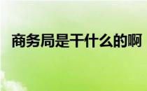 商务局是干什么的啊（商务局是干什么的）