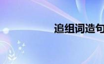 追组词造句（追组词）