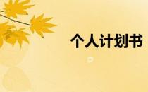 个人计划书（个人计划）