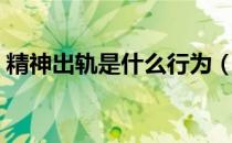 精神出轨是什么行为（精神出轨是什么意思）