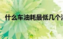 什么车油耗最低几个油（什么车油耗最低）