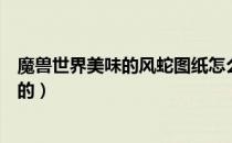 魔兽世界美味的风蛇图纸怎么获得（美味风蛇的图纸在哪出的）