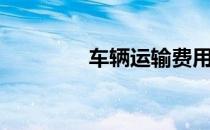 车辆运输费用（车辆运输）