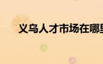 义乌人才市场在哪里（义乌人才市场）