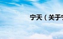 宁天（关于宁天的介绍）