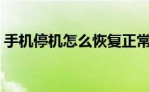 手机停机怎么恢复正常（手机停机怎么恢复）