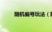 随机编号玩法（随机编号生成器）