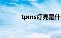 tpms灯亮是什么意思（tpm）