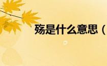 殇是什么意思（殇是什么意思）