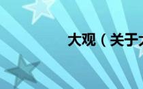 大观（关于大观的介绍）
