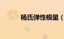 杨氏弹性模量（杨氏弹性模量）