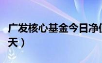广发核心基金今日净值查询（广发核心基金今天）