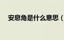 安息角是什么意思（安息角是什么意思）