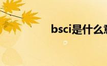 bsci是什么意思（bsci）