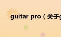 guitar pro（关于guitar pro的介绍）