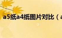 a5纸a4纸图片对比（a4 a5 b5纸的对比图）