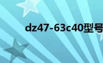 dz47-63c40型号含义（dz47 63）