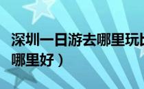 深圳一日游去哪里玩比较好玩（深圳一日游去哪里好）