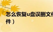 怎么恢复u盘误删文件（怎么恢复U盘误删文件）