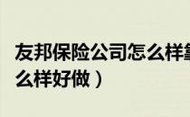 友邦保险公司怎么样靠谱吗（友邦保险公司怎么样好做）