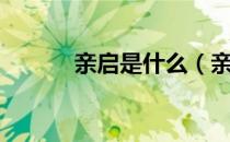 亲启是什么（亲启是什么意思）
