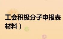 工会积极分子申报表（企业工会积极分子申报材料）