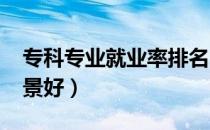 专科专业就业率排名2020（专科专业就业前景好）