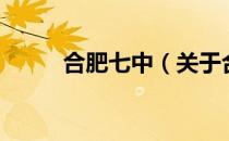 合肥七中（关于合肥七中的介绍）