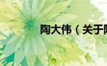 陶大伟（关于陶大伟的介绍）