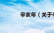 辛亥年（关于辛亥年的介绍）