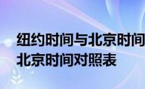 纽约时间与北京时间哪个早一些 纽约时间与北京时间对照表