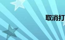 取消打印区域