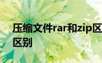 压缩文件rar和zip区别 压缩文件rar和zip的区别