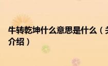 牛转乾坤什么意思是什么（关于牛转乾坤什么意思是什么的介绍）