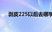 剥皮225以后去哪学 剥皮225后去哪学