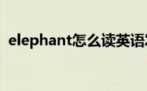 elephant怎么读英语发音 elephant怎么读