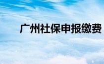 广州社保申报缴费 广州社保申报系统